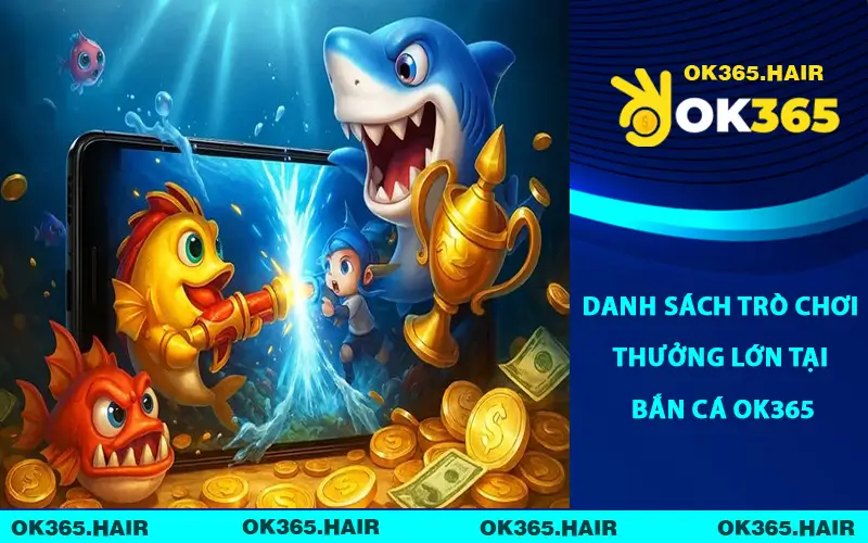 Danh sách trò chơi thưởng lớn tại bắn cá OK365