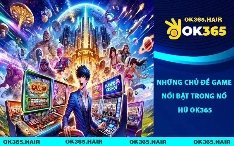 Những chủ đề game nổi bật trong nổ hũ OK365
